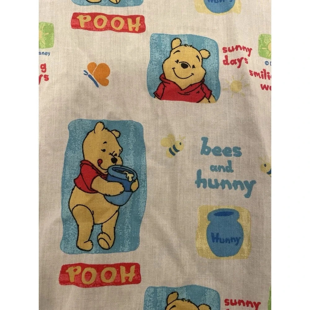 Vintage Winnie the Pooh Crib ToddlerSheet Set 2 Piece Sunny Days Bees And Honey